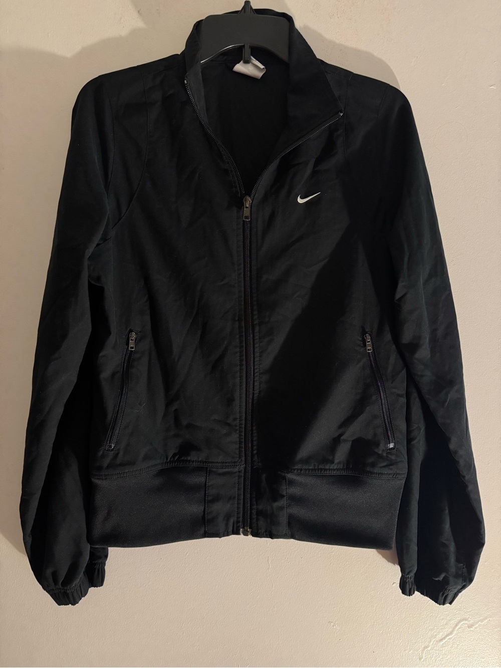 Nike Black Women's Full-Zip Bomber Jacket Size M